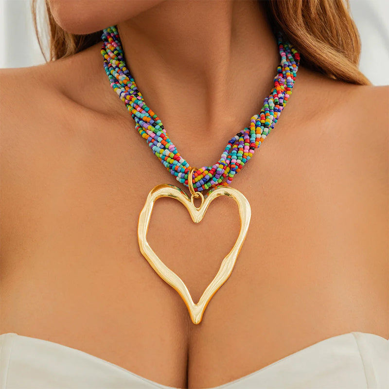 Bohemian Heart Necklace