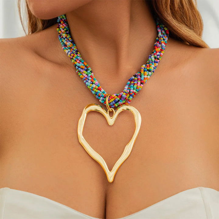 Bohemian Heart Necklace