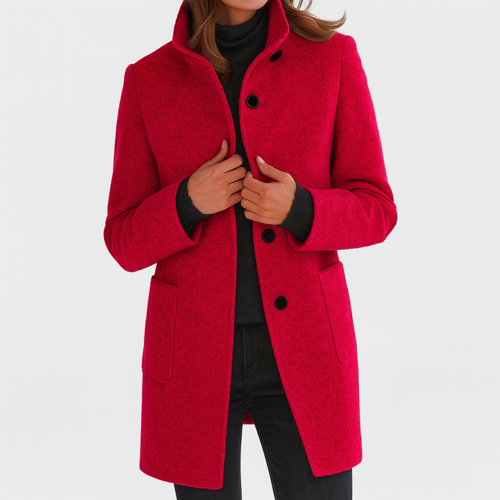 Maison | Ladies Coat with High Collar