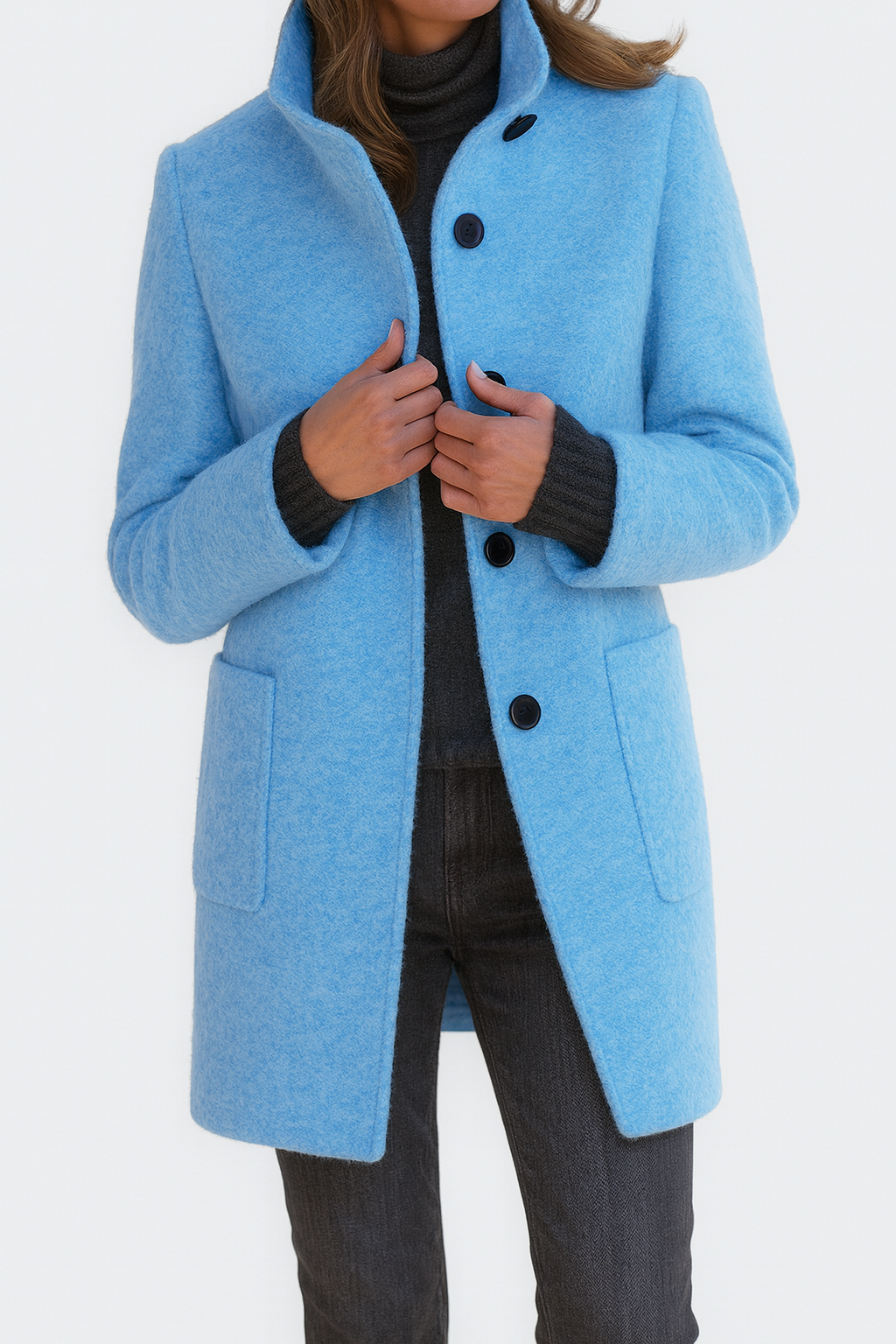Maison | Ladies Coat with High Collar