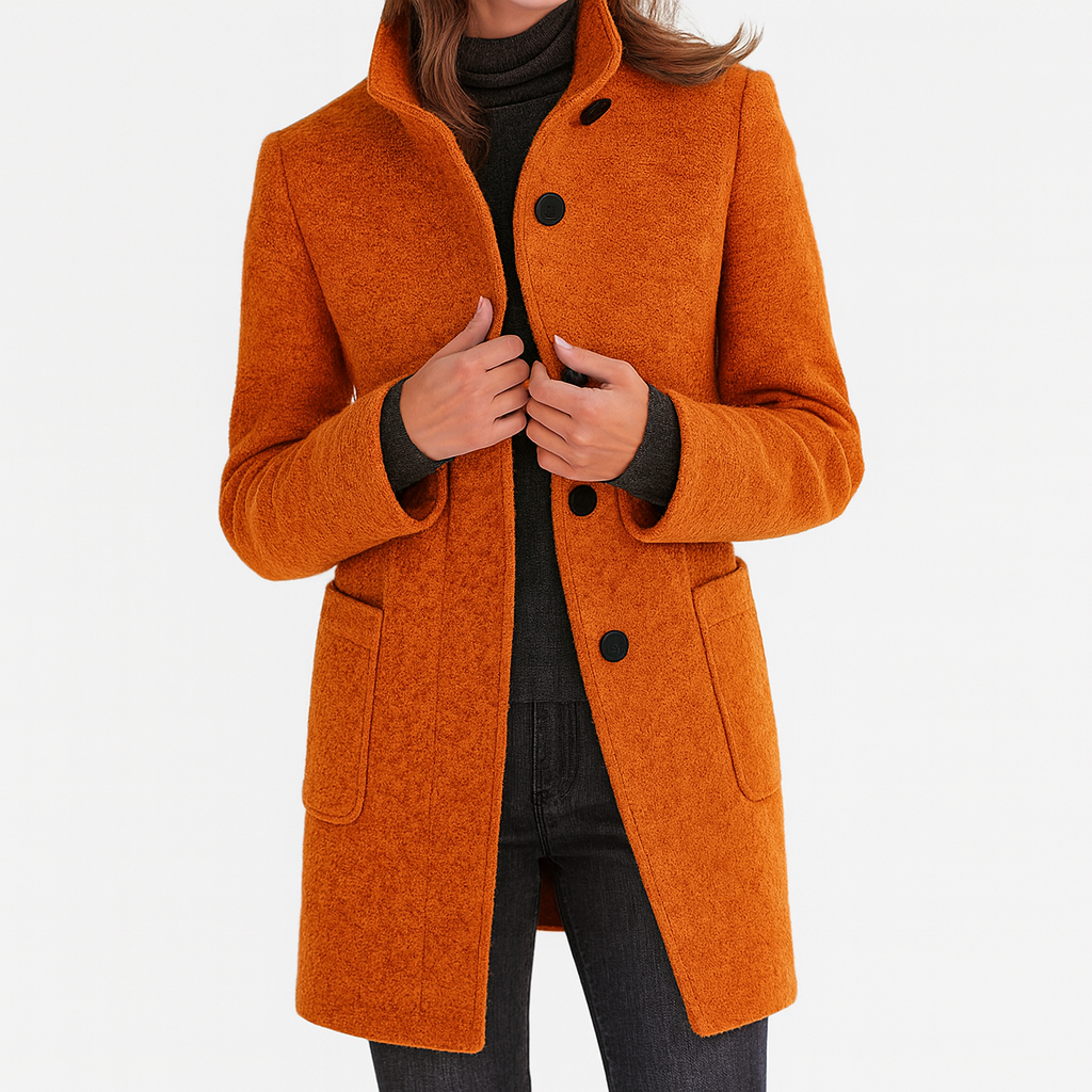 Maison | Ladies Coat with High Collar