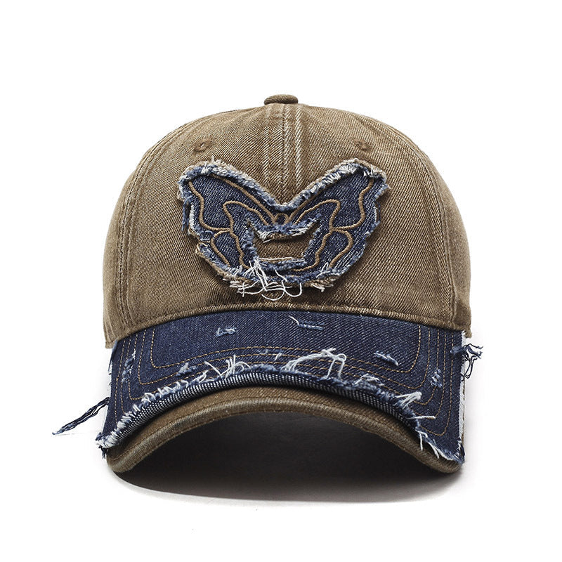 Retro Wings Denim Baseball Cap