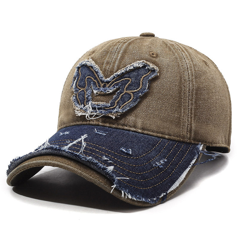 Retro Wings Denim Baseball Cap