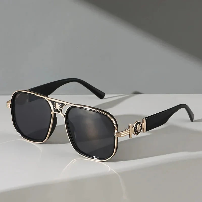 Luxe Gold Frame Polarized Aviator Sunglasses