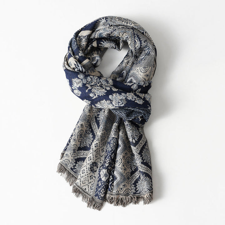 Nolan Woven Jacquard Pattern Scarf