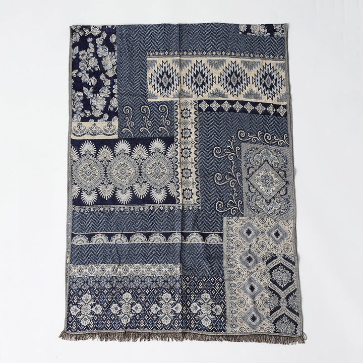 Nolan Woven Jacquard Pattern Scarf