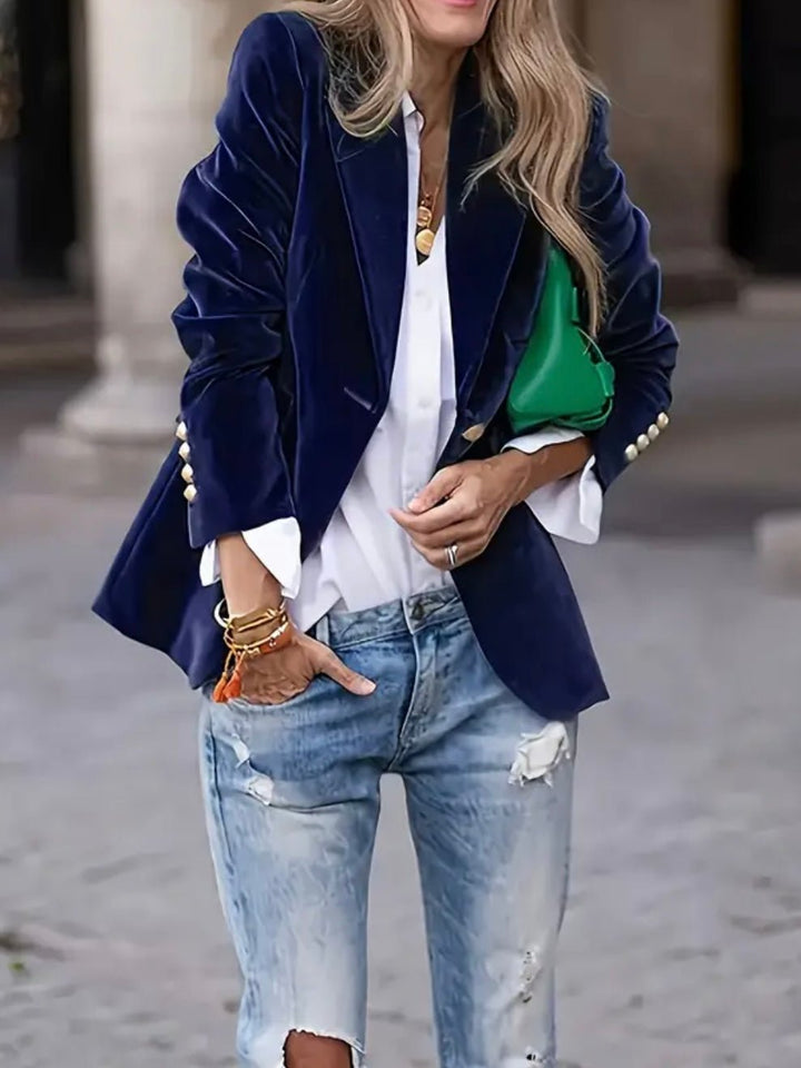 Midnight Velvet Blazer